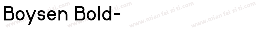 Boysen Bold字体转换
